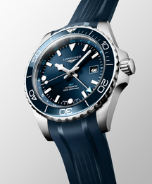 Longines Watch Hydroconquest GMT Sunray Blue Rubber