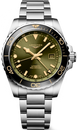 Longines Watch Hydroconquest GMT Sunray Green Bracelet L3.890.4.06.6