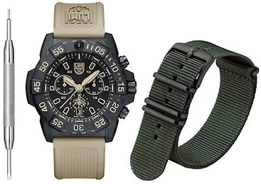 Luminox Navy Seal Foundation Chronograph 3580 Series Watch XS.3590.NSF.SET - detail view