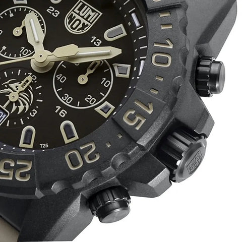 Luminox Navy Seal Foundation Chronograph 3580 Series Watch XS.3590.NSF.SET - detail view