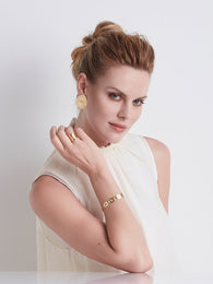 Marco Bicego Lunaria 18ct Yellow Gold Wide Band Ring