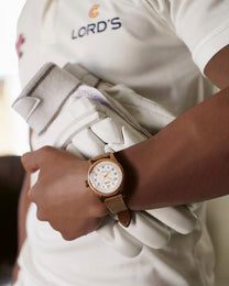 Oris Big Crown Pointer Date Father Time 40mm Limited Edition Watch with white dial, leather strap, bronze case