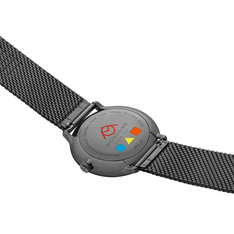 Mondaine Doppio Bauhaus Inspired Stainless Steel Watch