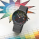 Mondaine Doppio Bauhaus Inspired Stainless Steel Watch