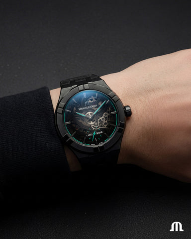 Maurice Lacroix Aikon Label Noir Manufacture Skeleton Limited Edition Watch