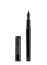 Montegrappa Zero Fountain Pen Ultra Black IP Steel Nib Medium