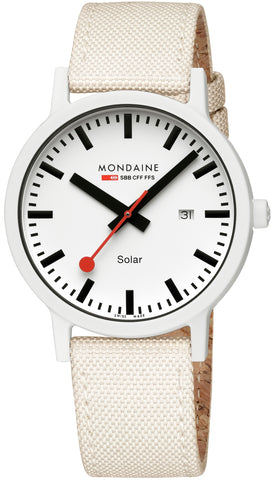 Mondaine Essence 41mm Off White Watch MS1.41910.LA