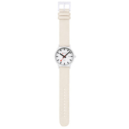Mondaine Essence 41mm Off White Watch