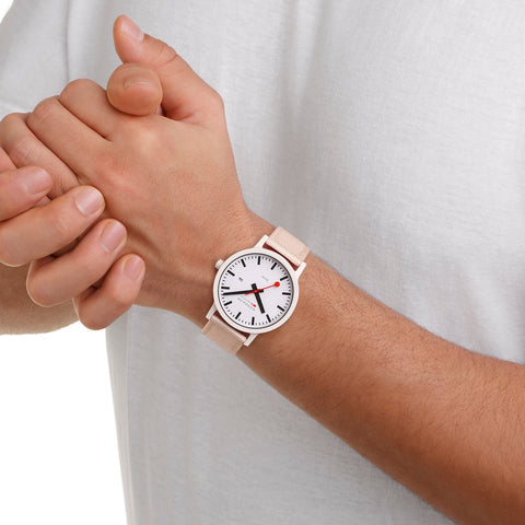 Mondaine Essence 41mm Off White Watch
