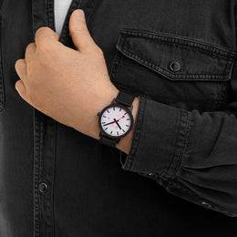 Mondaine Essence 41mm Black Watch