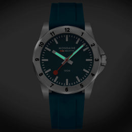 Mondaine Numeri Blue Silicone Watch