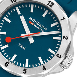 Mondaine Numeri Blue Silicone Watch