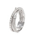 Marco Bicego Goa 18ct White Gold 0.19ct Diamond Crossover Ring, AG269 B2.