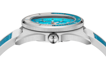 Squale Matic S Light Blue HydroLeather Watch