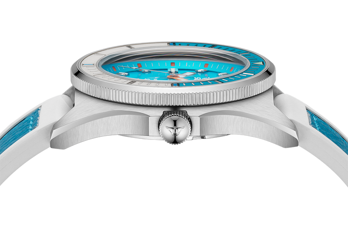 Squale Matic S Light Blue HydroLeather Watch