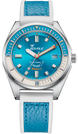Squale Matic S Light Blue HydroLeather Watch MATICLBWLB.RLWLB