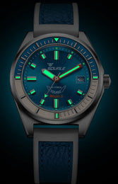 Squale Matic S Light Blue HydroLeather Watch