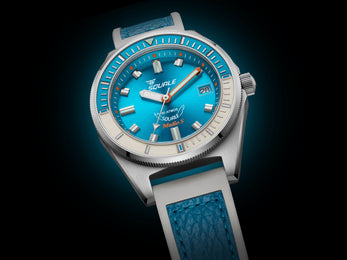 Squale Matic S Light Blue HydroLeather Watch