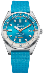 Squale Matic S Light Blue Rubber Watch MATICLBWLB.MRLB