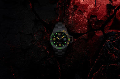 Ball Watch Company Engineer Hydrocarbon EOD Titanium Watch with black dial, titanium strap