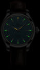Ball Watch Company Trainmaster Eternity Watch with blue dial, leather strap, steel case