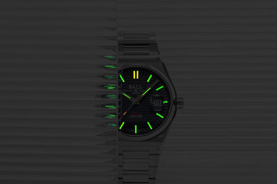 Ball Watch Company Roadmaster Perseverer 40mm Black Watch with steel bracelet, steel case