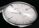 Junghans Meister Automatic Watch with grey dial, leather strap, steel case