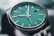 Junghans Meister S 35mm Quartz Green Watch with steel bracelet, steel case