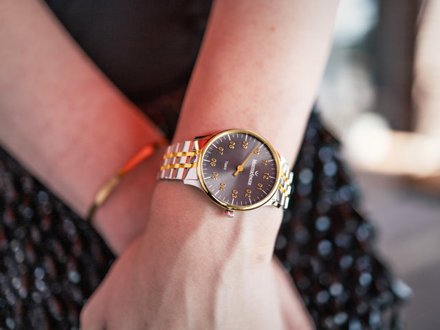 MeisterSinger Yaara Grey Gold Watch