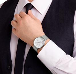 Mondaine Doppio 41mm Solar Watch