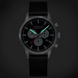 Mondaine Neo 41mm Black Vegan Grape Leather Watch