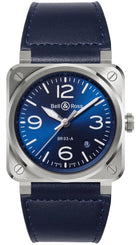 Bell & Ross Watch BR 03 Auto Blue Steel BR03A-BLU-ST/SCA