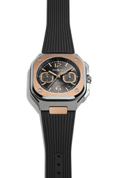 Bell & Ross BR 05 Chrono Grey Steel Gold Rubber Watch