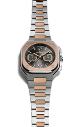 Bell & Ross BR 05 Chrono Grey Steel Gold Bracelet Watch