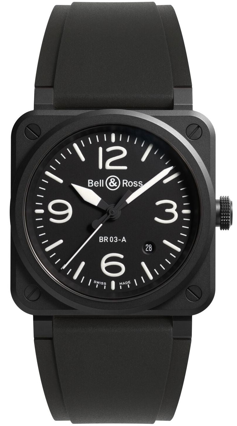 Bell & Ross BR 03 Auto Black Matt Ceramic