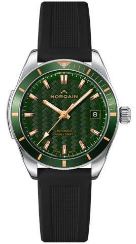 Norqain Watch Adventure 37mm Green & Gold Black Rubber N1800A84GA/E183/18BRE.16S