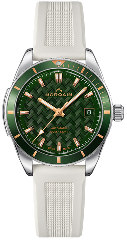 Norqain Watch Adventure 37mm Green & Gold White Rubber N1800A84GA/E183/18WRE.16S