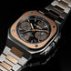 Bell & Ross BR 05 Chrono Grey Steel Gold Bracelet Watch