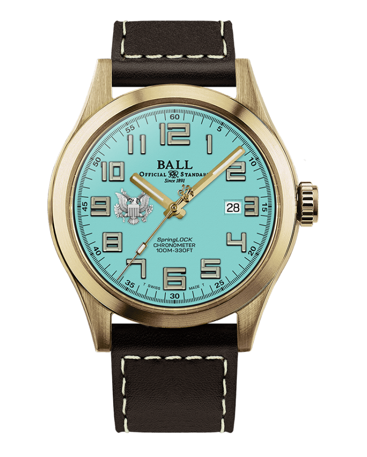 Ball Engineer III Army 43mm Turquoise Dial Bronze Watch, view 1