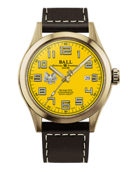 Ball Engineer III Army 43mm Yellow Dial Bronze Watch