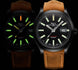 Ball Watch Company Engineer II Green Berets Watch with black dial, leather strap, titanium case