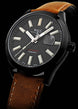 Ball Watch Company Engineer II Green Berets Watch with black dial, leather strap, titanium case