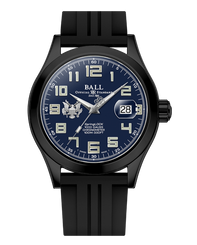 Ball Engineer III Army 43mm Blue Dial Rubber Strap Watch