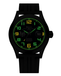 Ball Engineer III Army 43mm Blue Dial Rubber Strap Watch