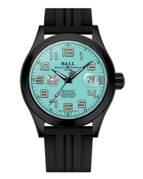 Ball Engineer III Army 43mm Turquoise Dial Rubber Strap Watch