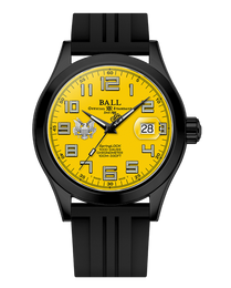 Ball Engineer III Army 43mm Yellow Dial Rubber Strap Watch