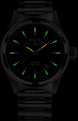 Ball Watch Company Fireman Victory Watch with black dial, steel bracelet, steel case