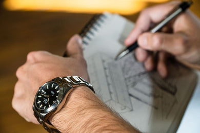Ball Watch Company Engineer M Marvelight Watch with black dial, steel bracelet, steel case