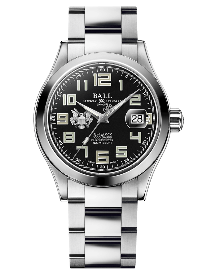 Ball Engineer III Army 40mm Black Dial Bracelet Watch, view 1