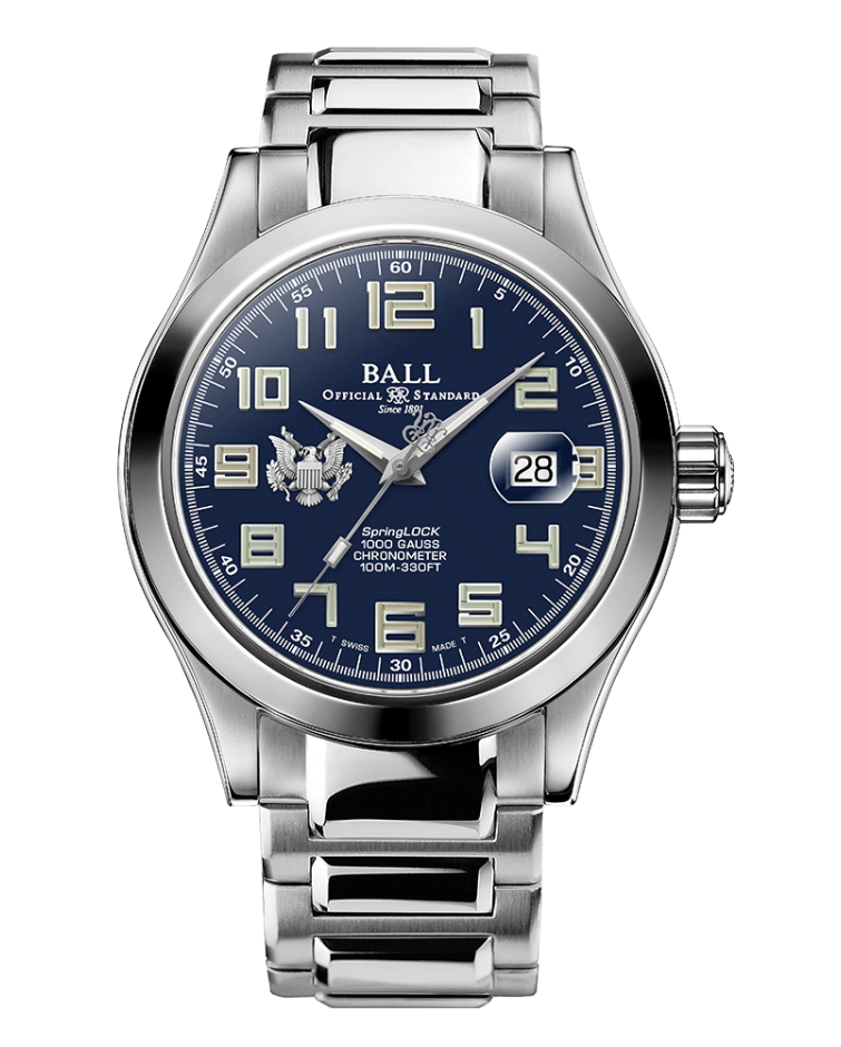 Ball Engineer III Army 43mm Blue Dial Bracelet Watch, view 1